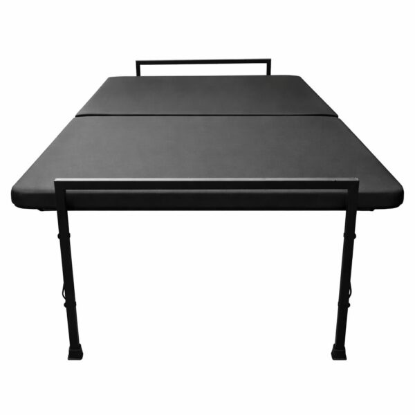 AARAM CHARPAI UDYOG Folding Bed with Mattress 36×72 Inch | Single Space Saving Metal Cot | Ready to Use Guest Bed (Black)