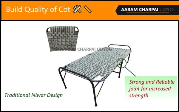 AARAM CHARPAI UDYOG Painted Folding Bed