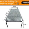 AARAM CHARPAI UDYOG Painted Folding Bed