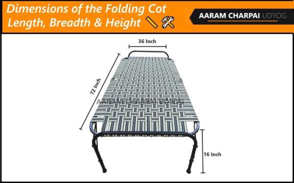 AARAM CHARPAI UDYOG Painted Folding Bed